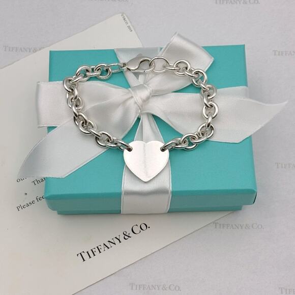 Tiffany & Co. Return to Tiffany Heart Tag Bracelet Sterling Silver 925 Gift Box - Picture 4 of 13